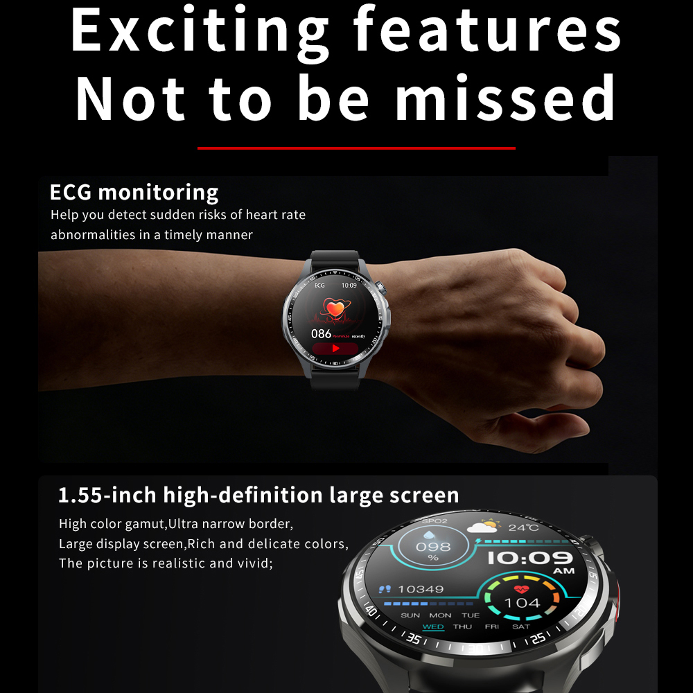 Men Smart Watch Ultra HD Scree - Fall Detection Watch のレビューと価格