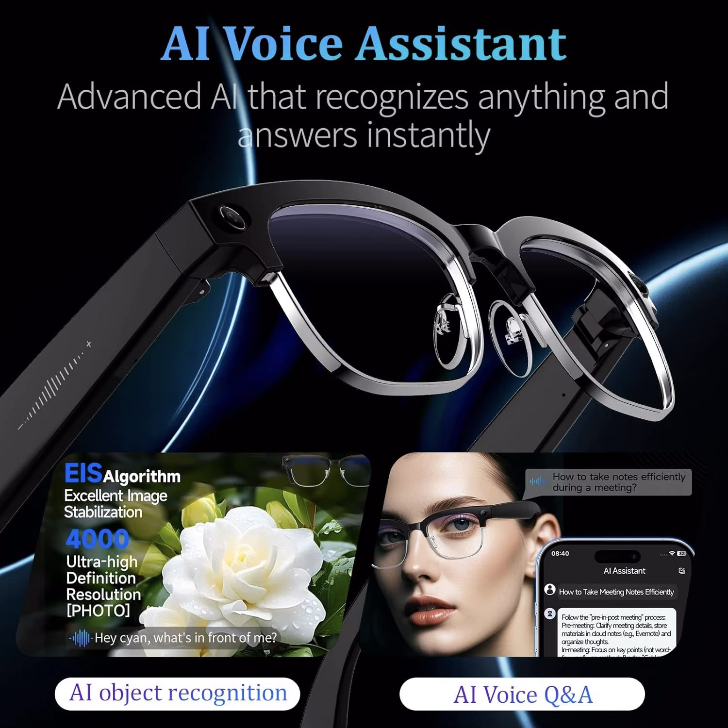 2026 World Premiere 4K HD Came - Smart Glasses Lens のレビューと価格