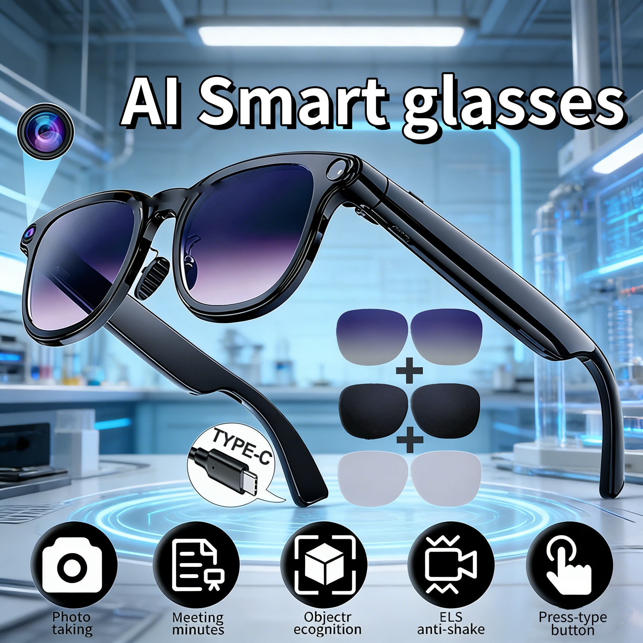 NEW AI Smart Glasses Multifunc - Smart Glasses Lens のレビューと価格