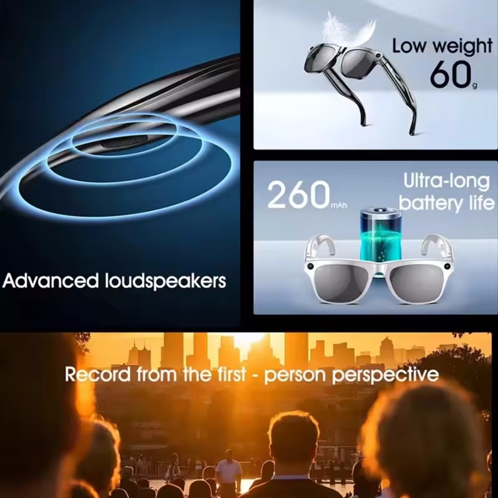 Smart Glasses AI Camera HD Wea - Smart Glasses Lens のレビューと価格