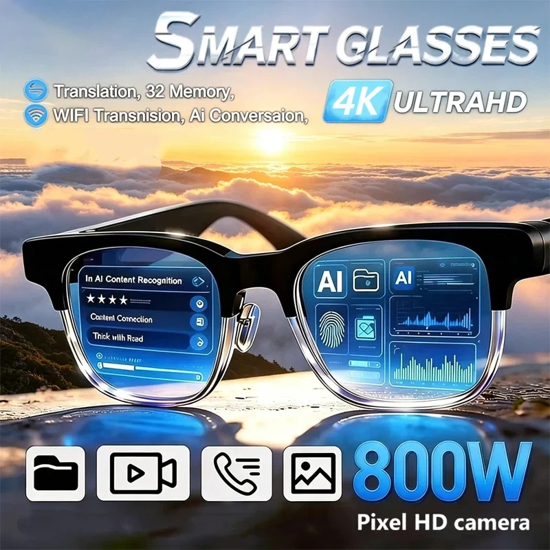 AI Smart Glasses 4K Remote Con - Smart Glasses Lens のレビューと価格