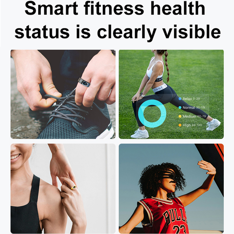 Smart Ring Men Women with Char - Temperature Ring Skin のレビューと価格