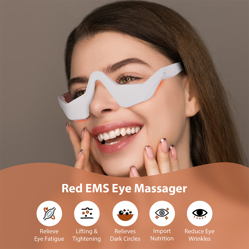 Eye Massager Under Eye Red Lig - Light Therapy Glasses のレビューと価格
