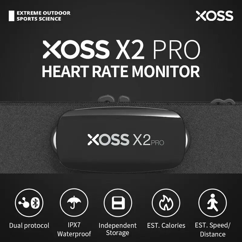 XOSS X2 Pro Chest Strap Heart  - Breath Rate Monitor のレビューと価格