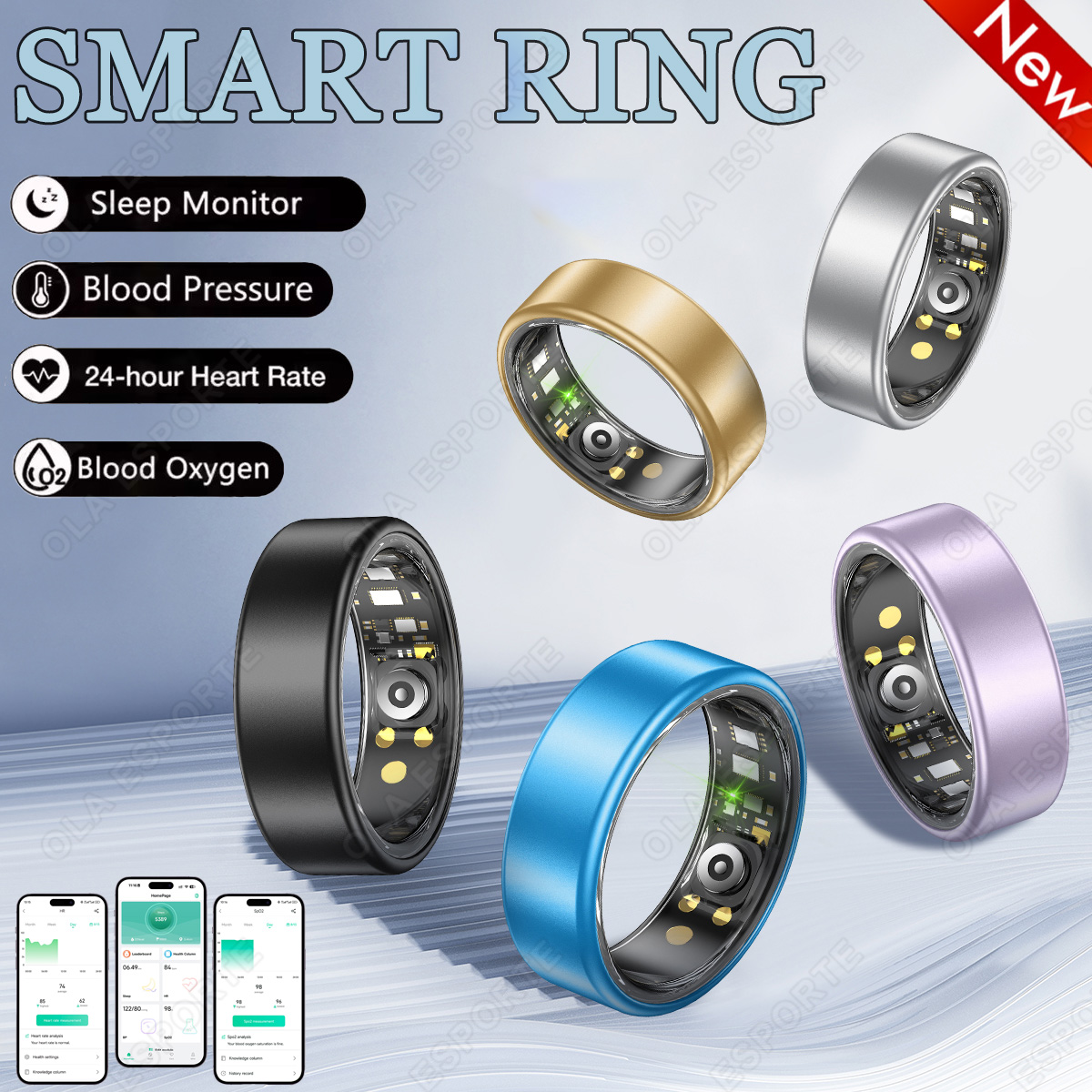New R09 Smart Ring Men Women w - Temperature Ring Skin のレビューと価格