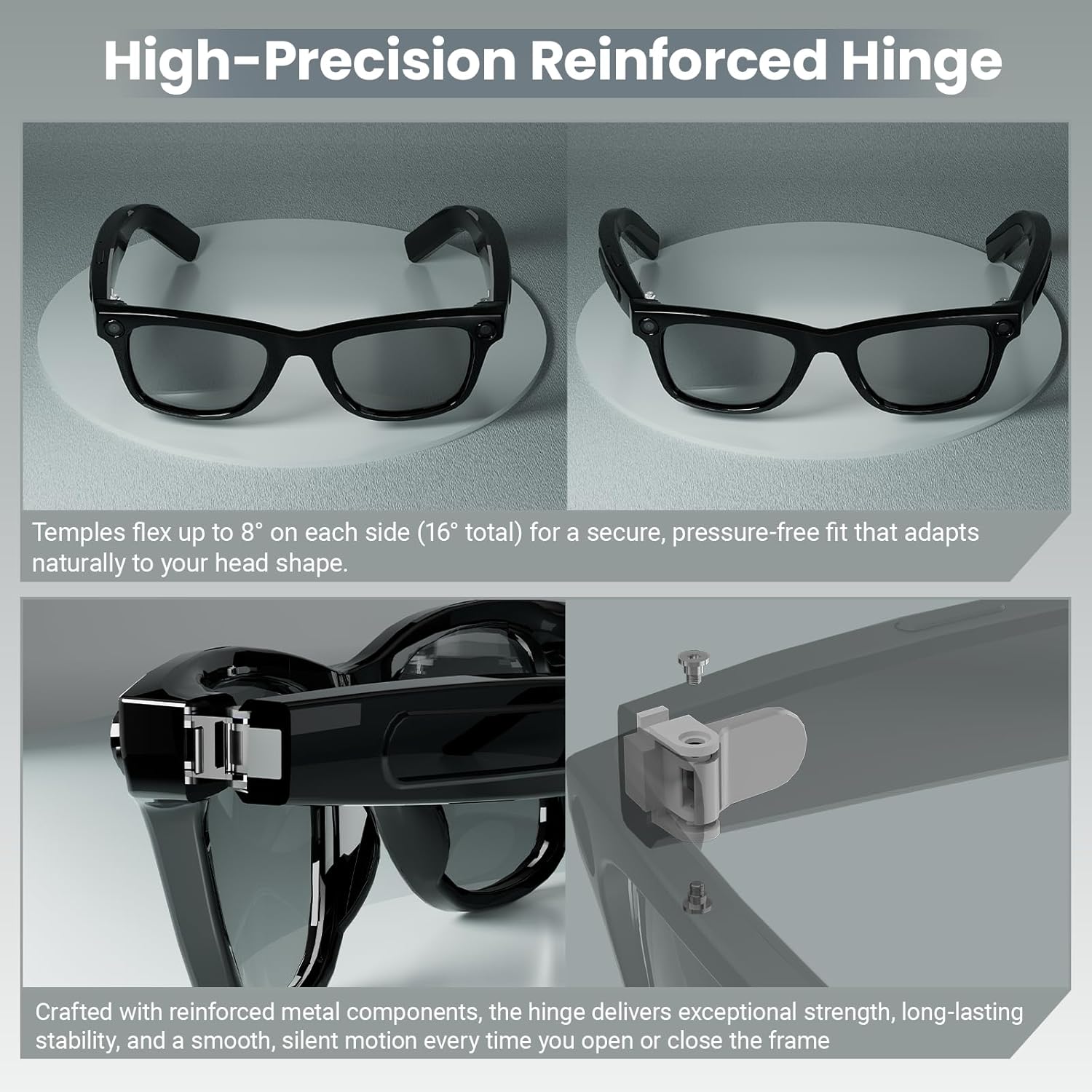 8MP AI Smart Glasses: 1080P Vi - Smart Glasses Lens のレビューと価格