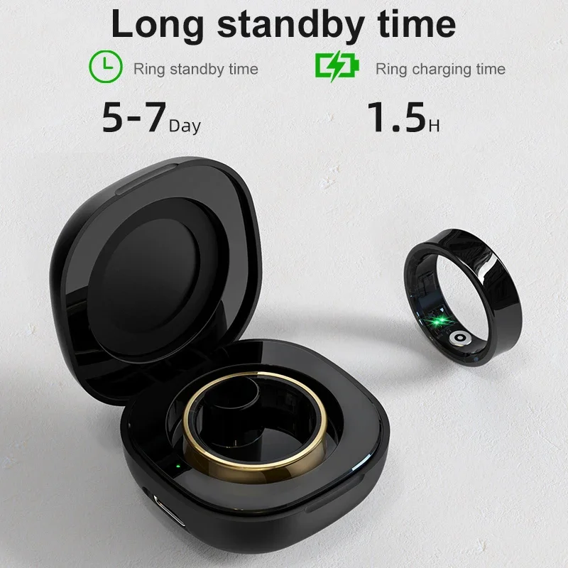 Smart Ring Men Women With Char - Temperature Ring Skin のレビューと価格
