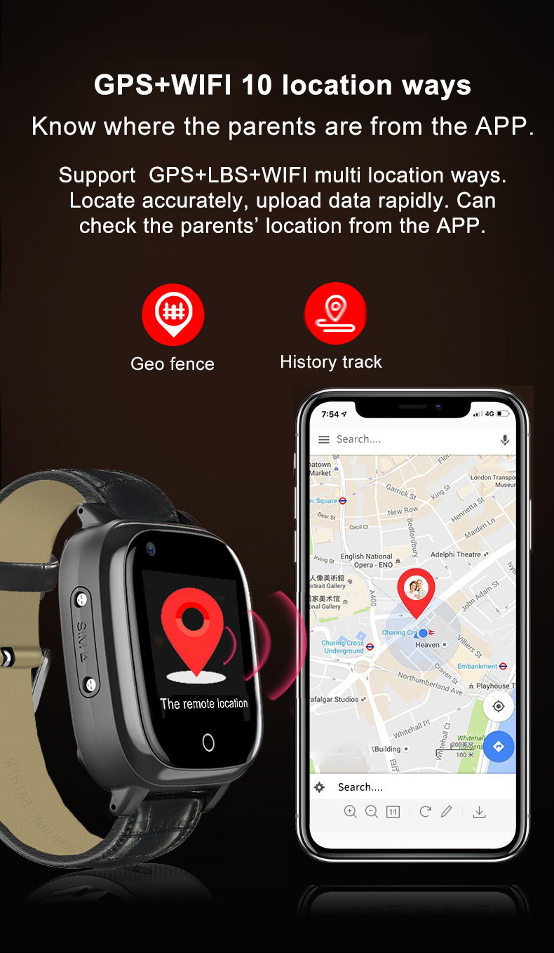 Elderly Smart Watch For Senior - Fall Detection Watch のレビューと価格