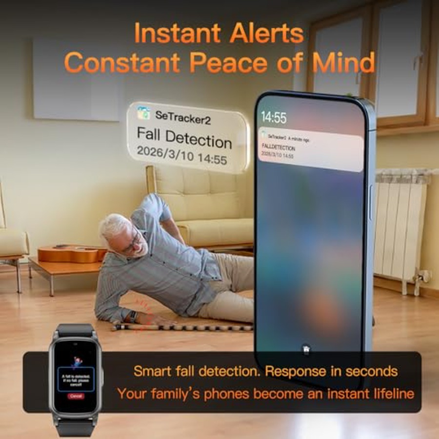 Smart Watch for Seniors with F - Fall Detection Watch のレビューと価格