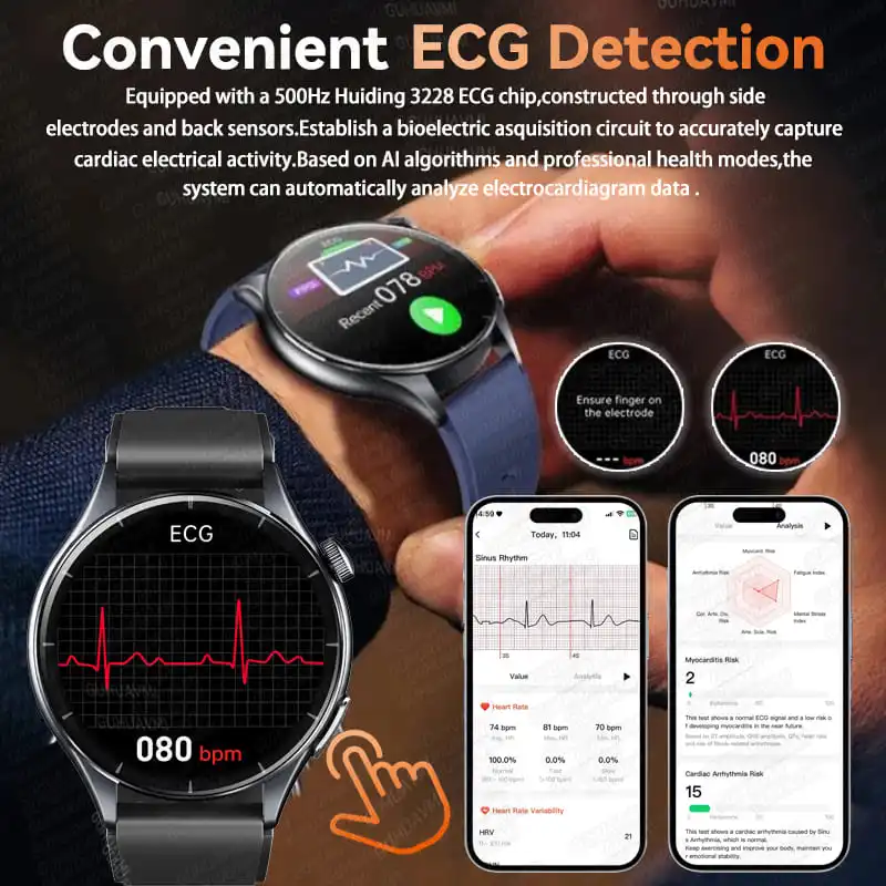 ECG Health Diagnosis Smart Wat - Fatigue Band Monitor のレビューと価格