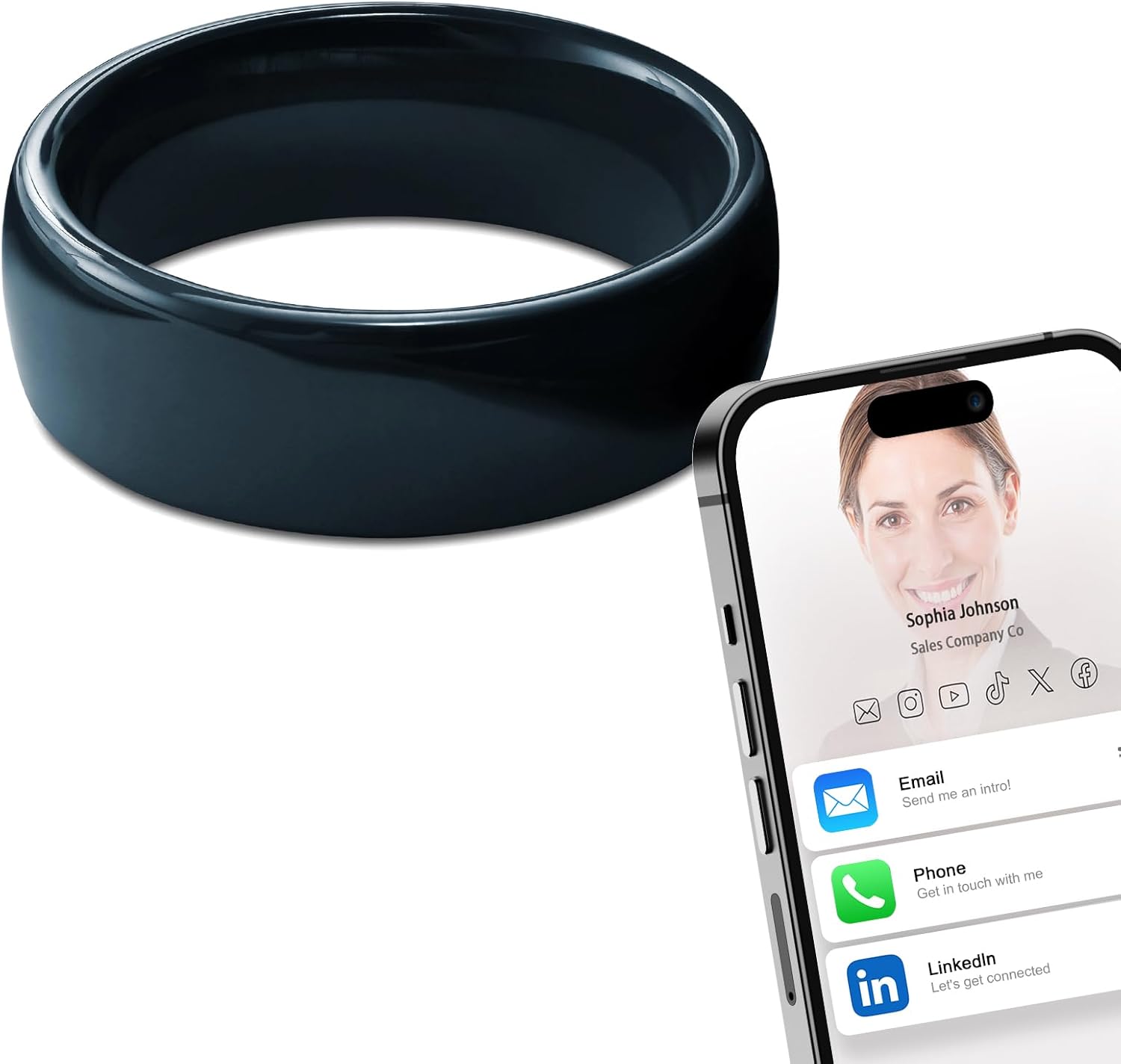 Ntag215 NFC Full Ceramic Smart - Smart Ring Nfc Pay のレビューと価格
