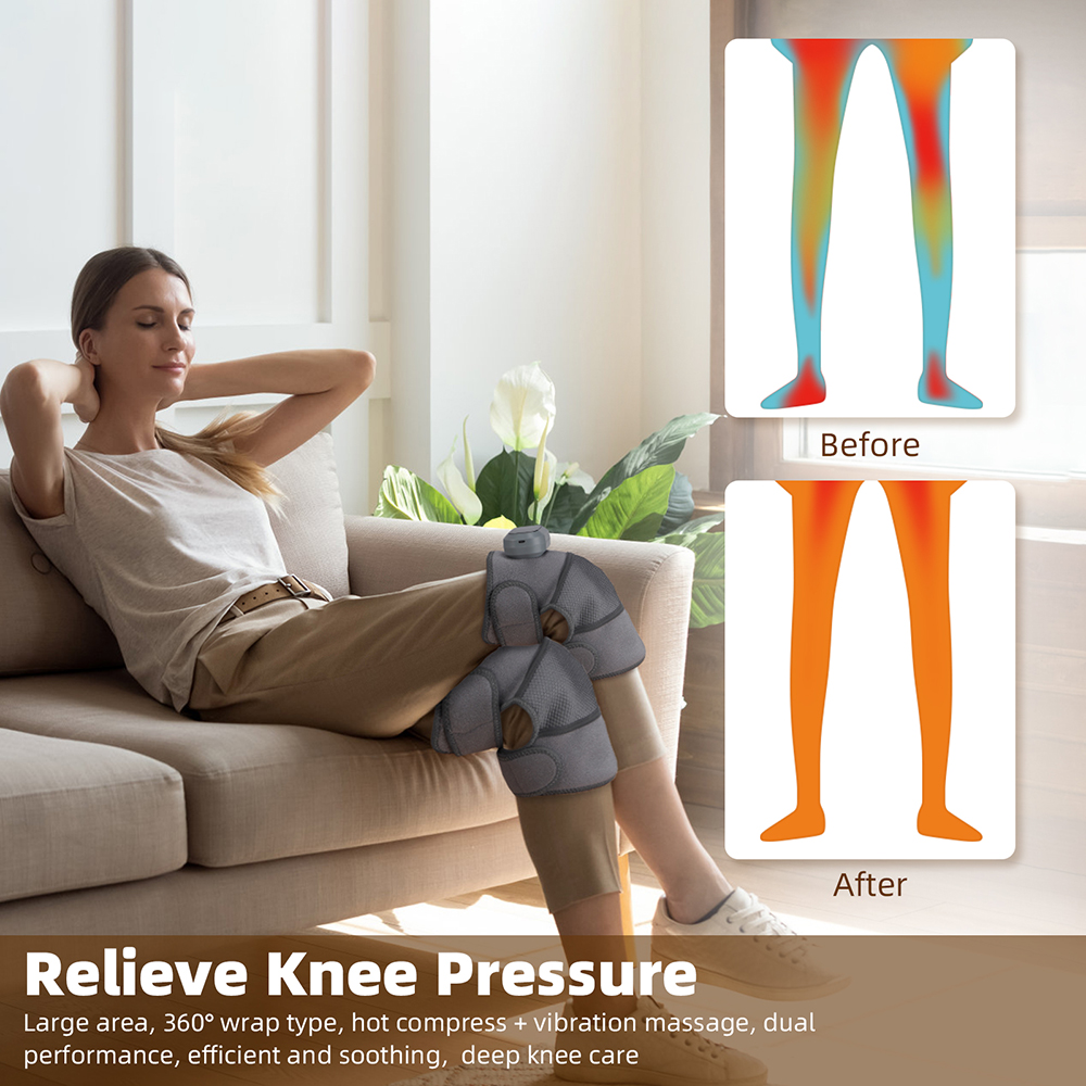 3 in 1 Cordless Heating Vibrat - Smart Knee Wrap のレビューと価格